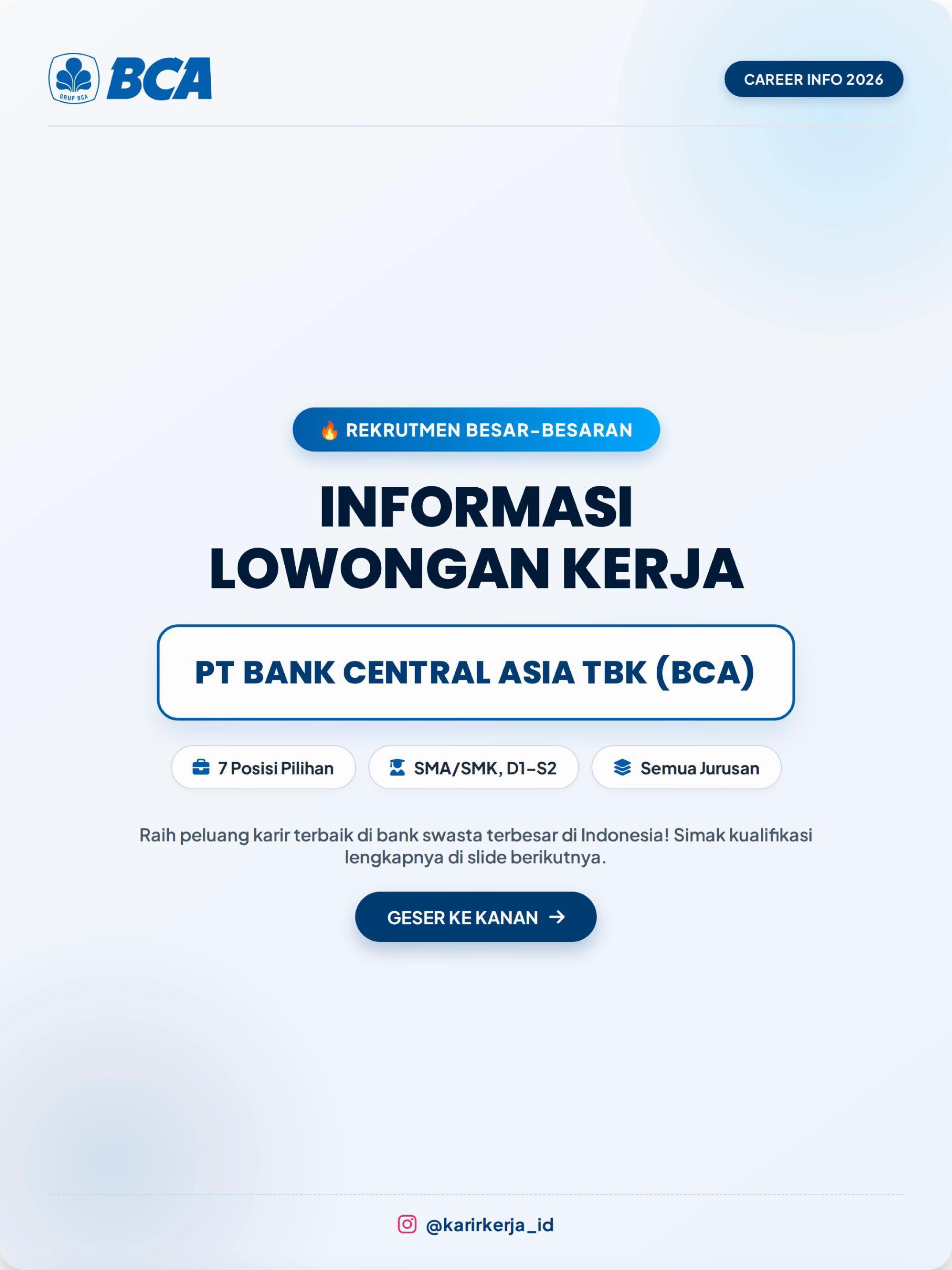 @LOWONGAN KERJA INDONESIA