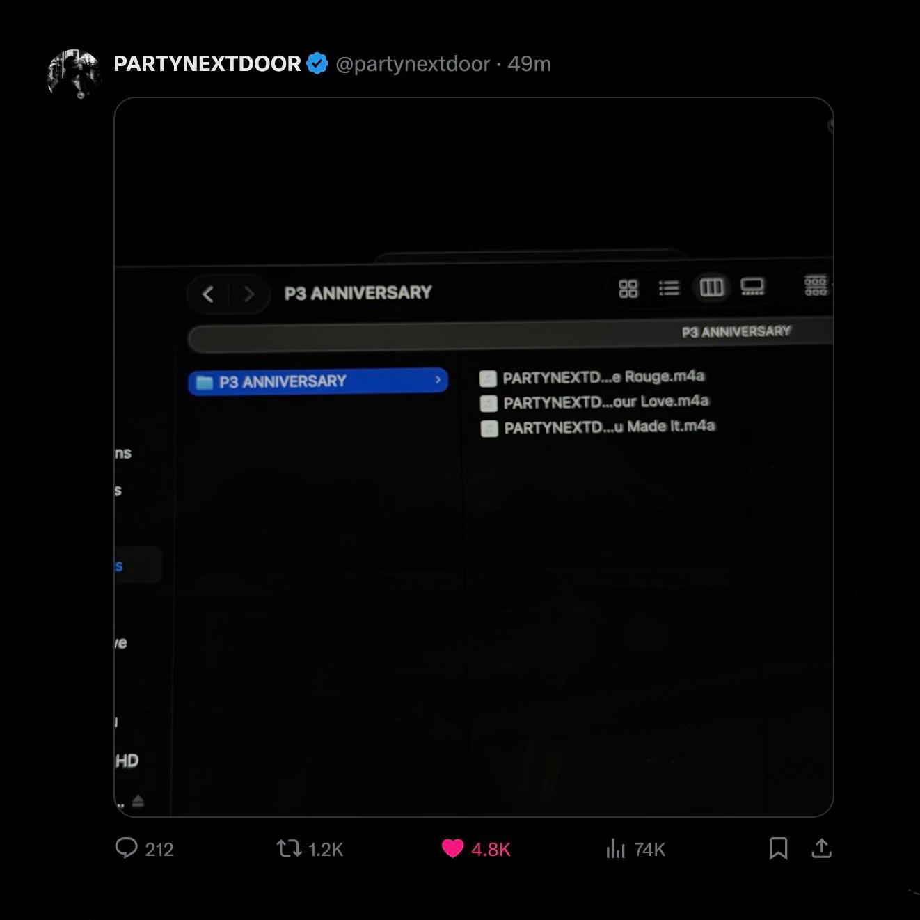 @PARTYNEXTDOOR UPDATES