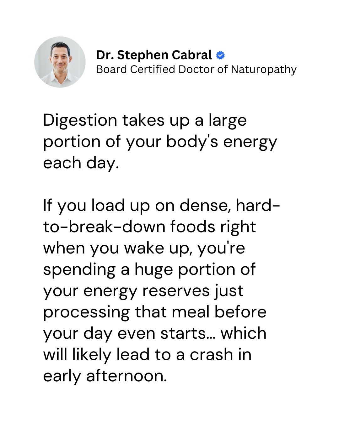@Dr. Stephen Cabral