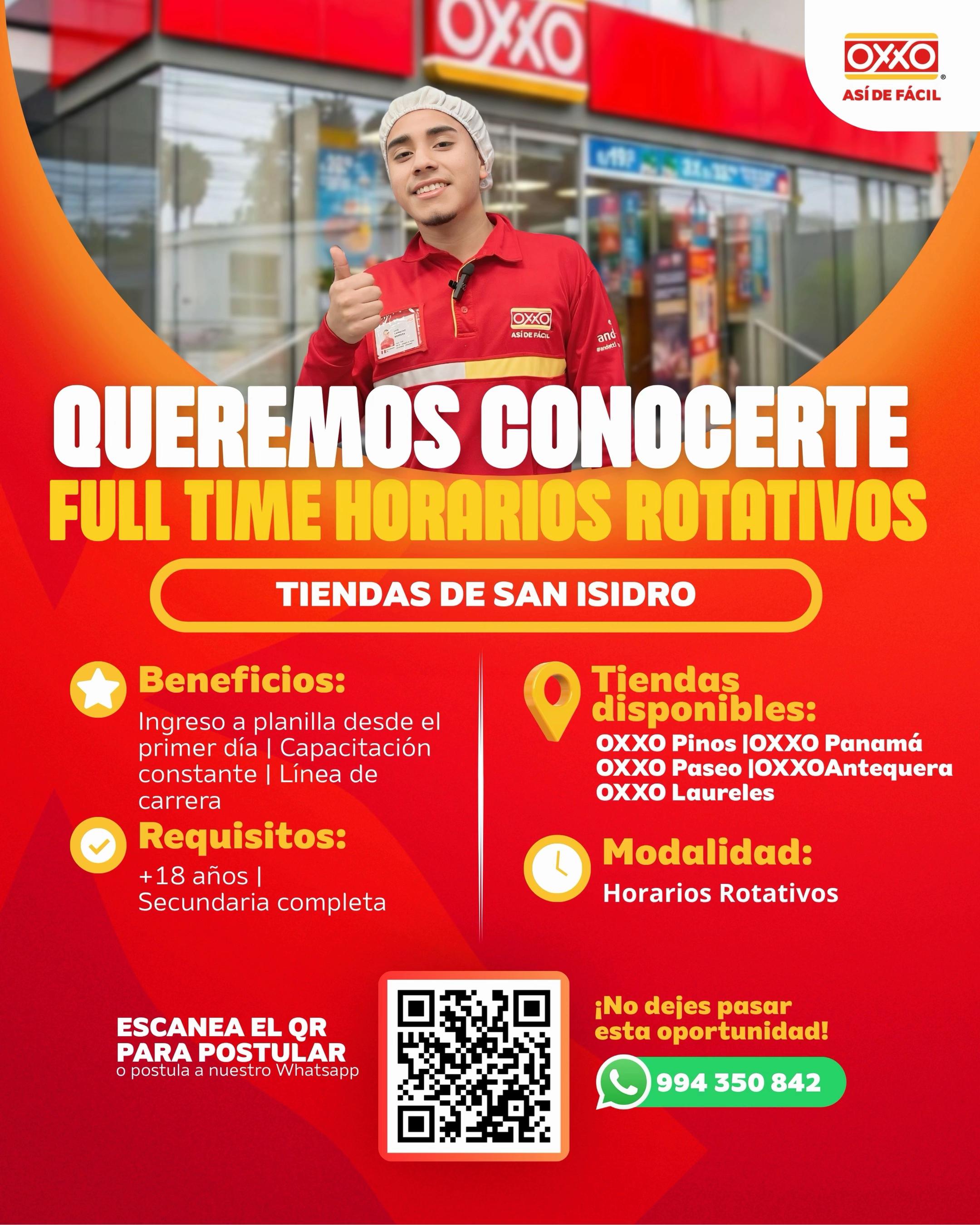 @Trabaja en OXXO Per&uacute;