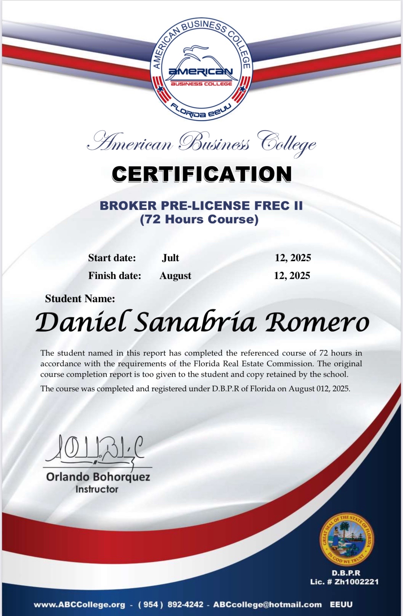 @Daniel Sanabria-Rentas Hialeah