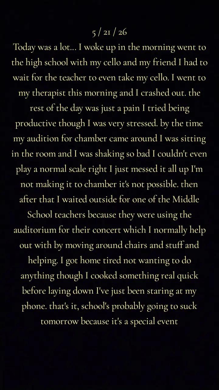 @~The thoughts of none but me~