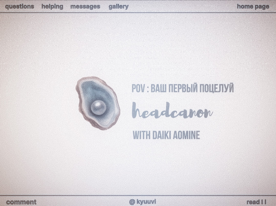 @kyuuvi | headcanons 𓇼