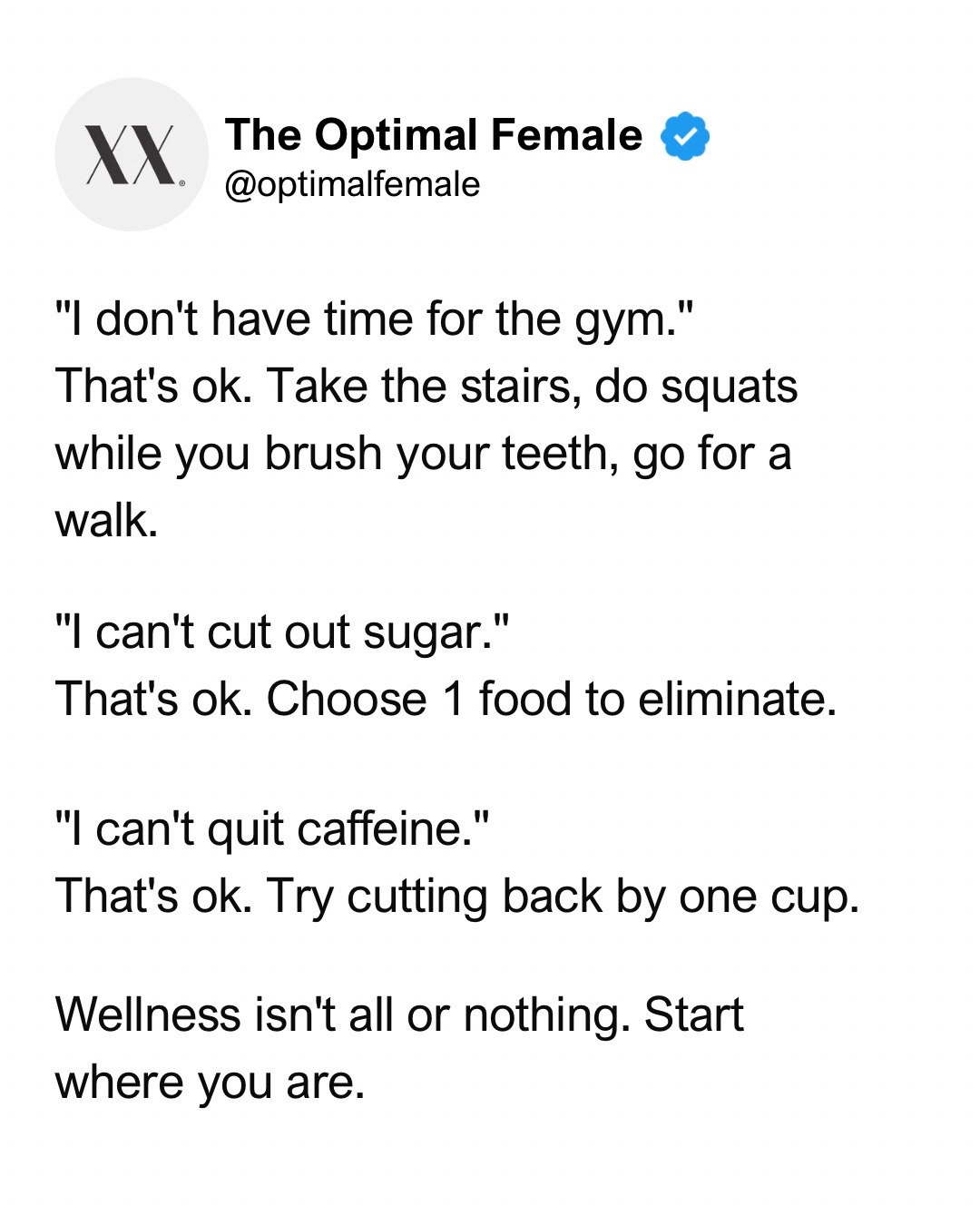@The Optimal Female