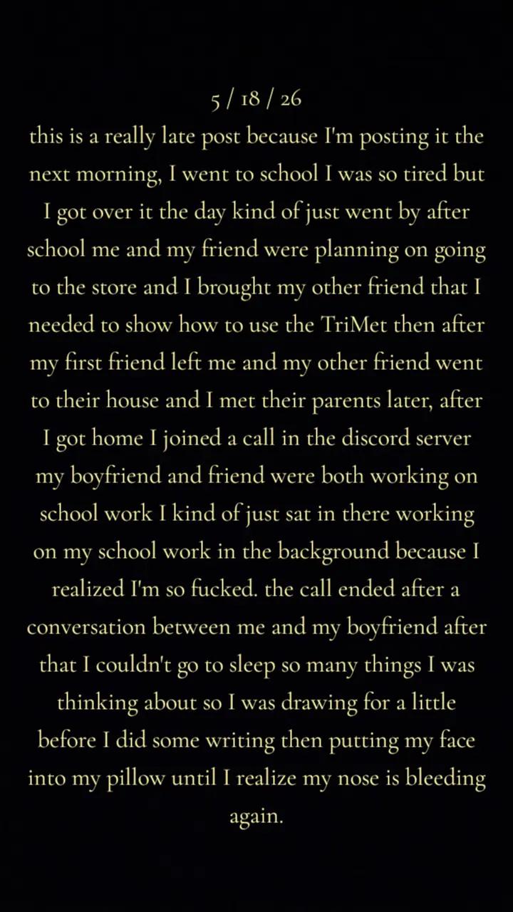 @~The thoughts of none but me~