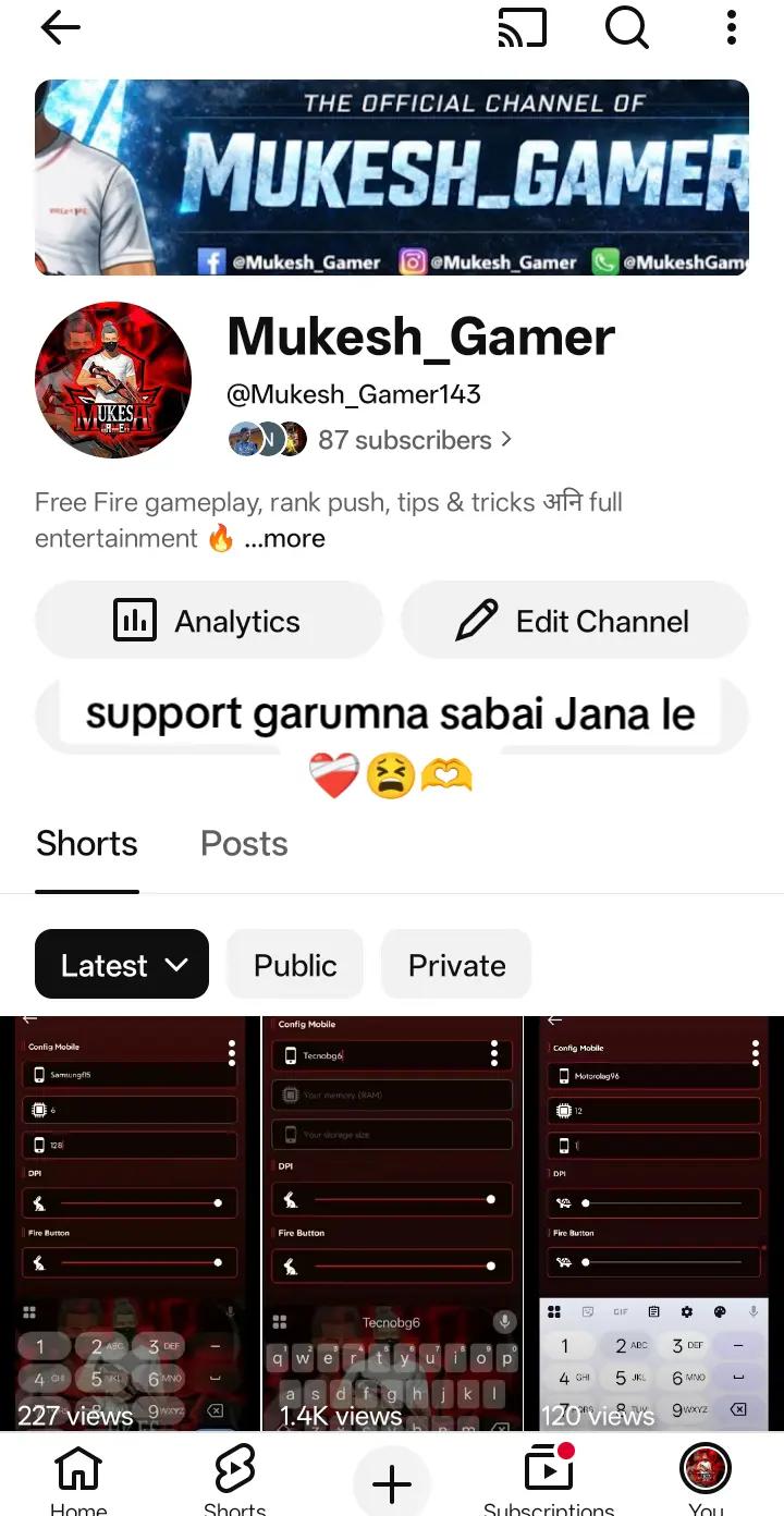 @Mᴜᴋᴇsʜ〆Gᴀᴍᴇʀꔪ
