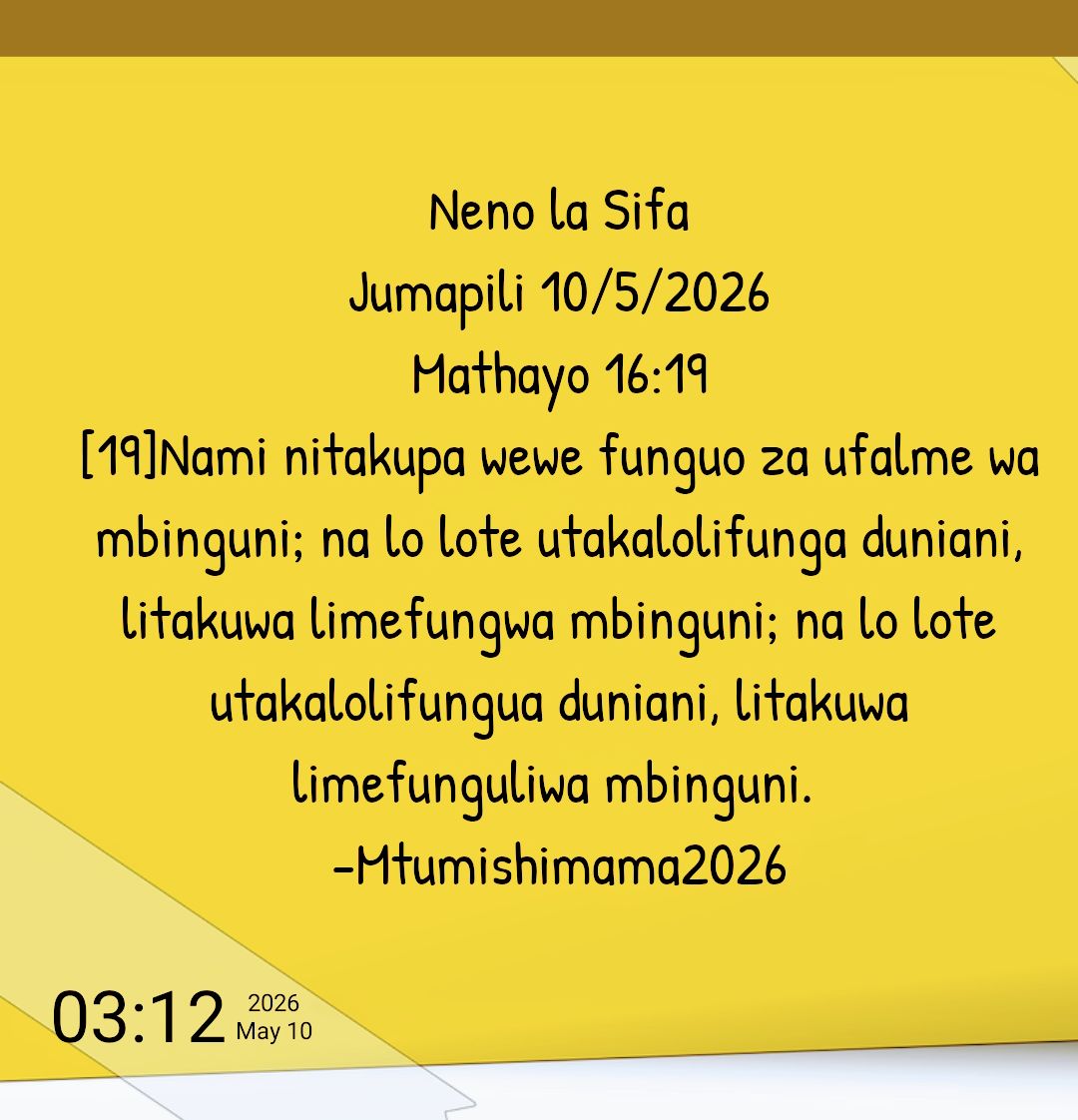 @Mtumishimama Church Online