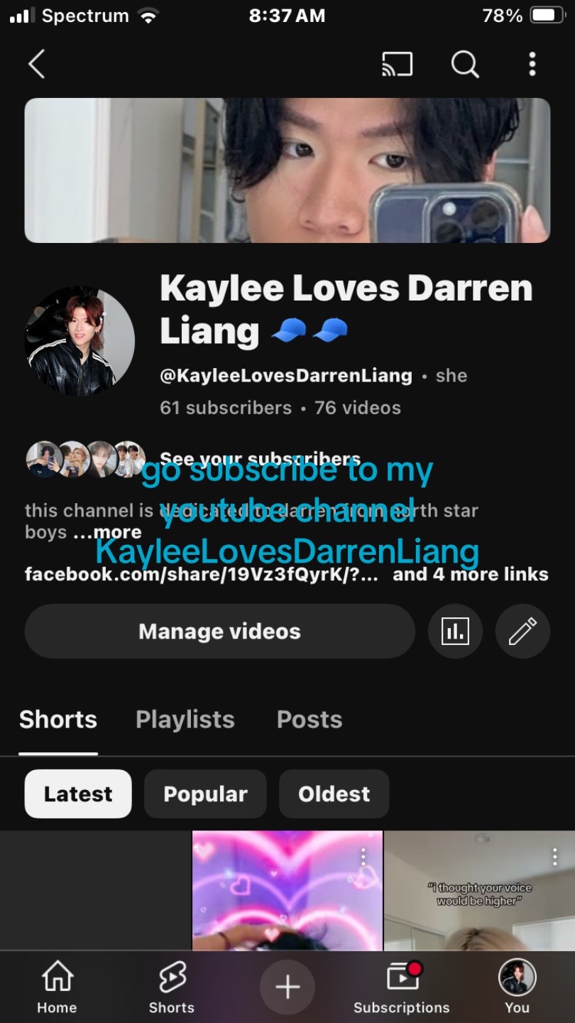 @✭ kaylee loves darren Liang ✭