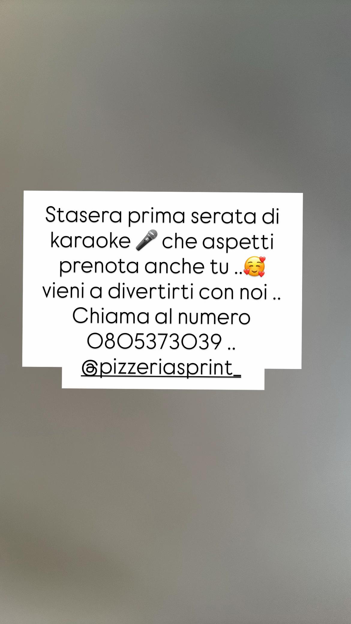 @Pizzeria Sprint ✨
