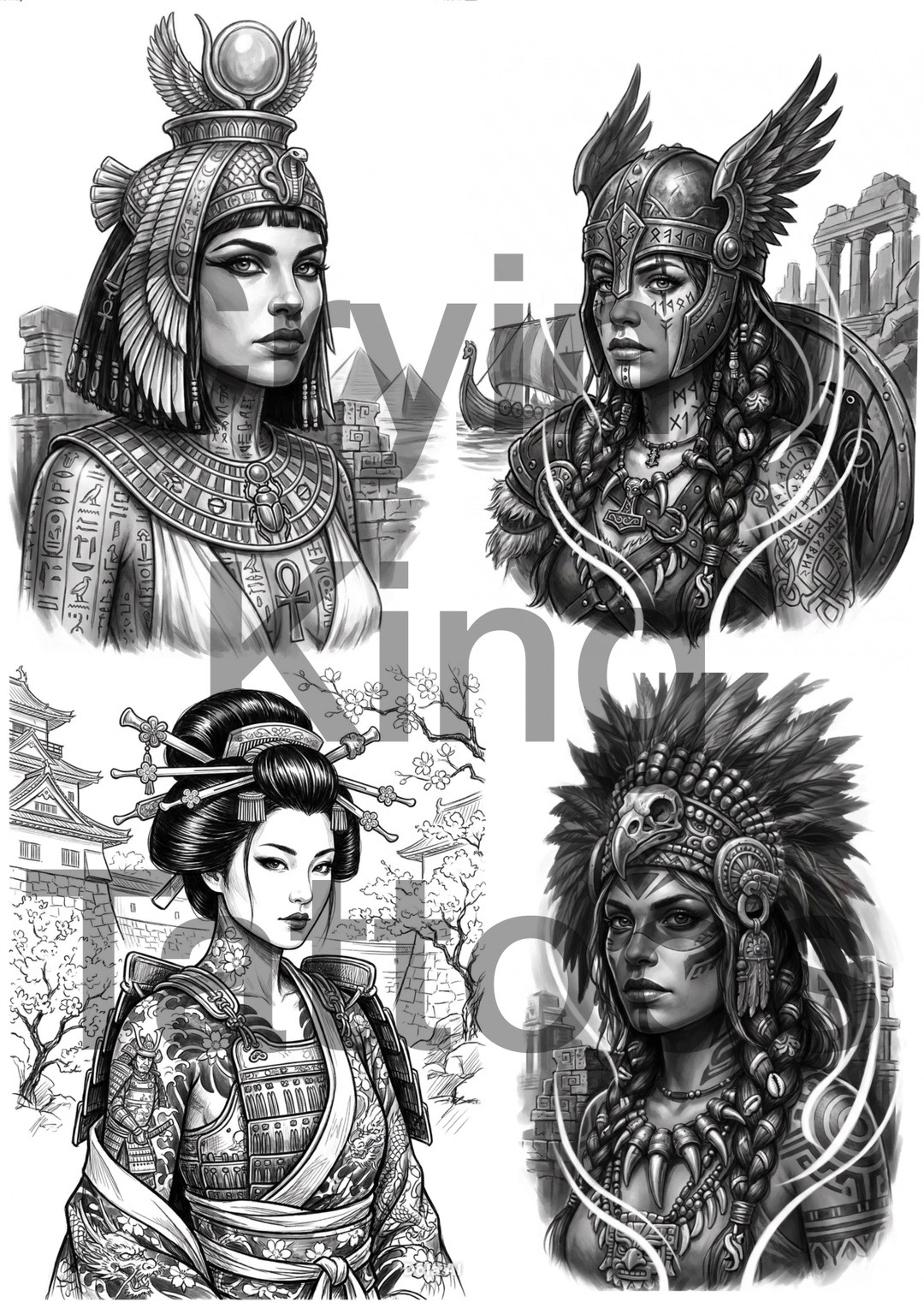 @Crying King Tattoos