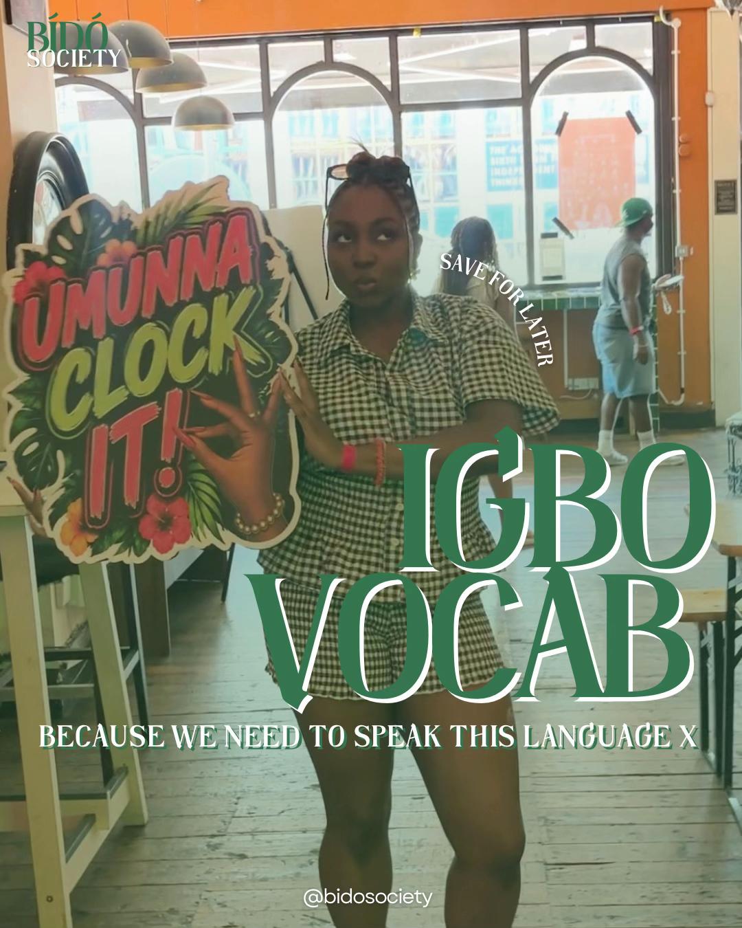 @Bido Ịsụ Igbo
