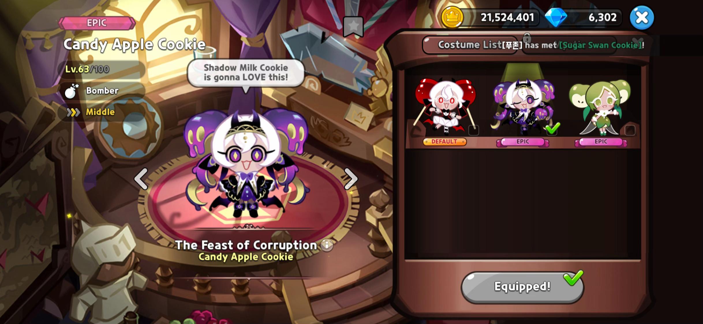 @Candy apple cookies biggestfan