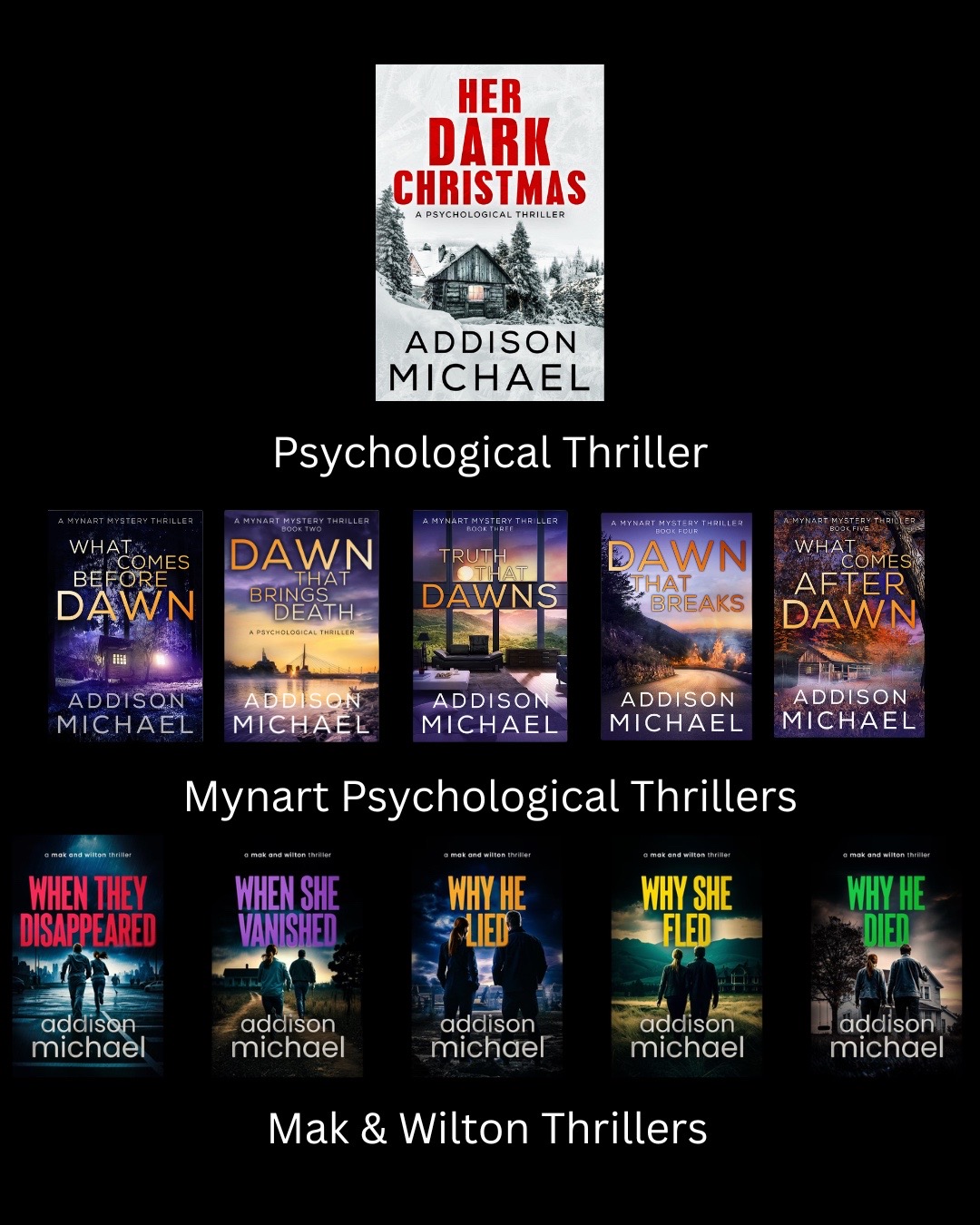 @Addison Michael Thriller Books