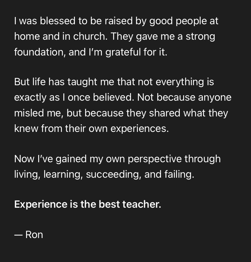 @Ron The Enlightened Introvert
