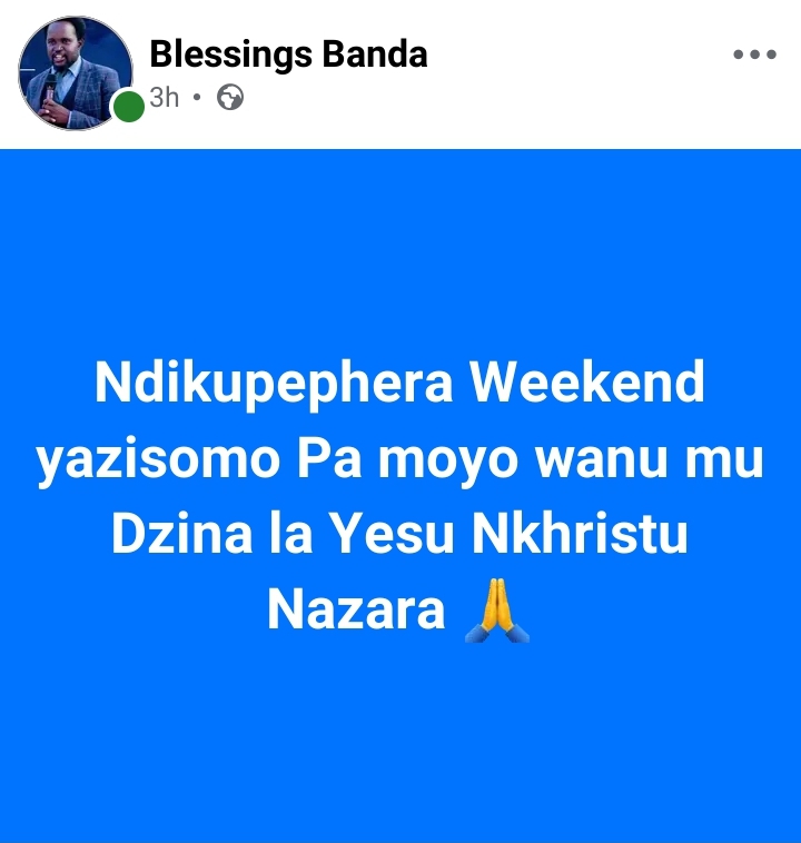 @Prophet Blessings Zuze Banda