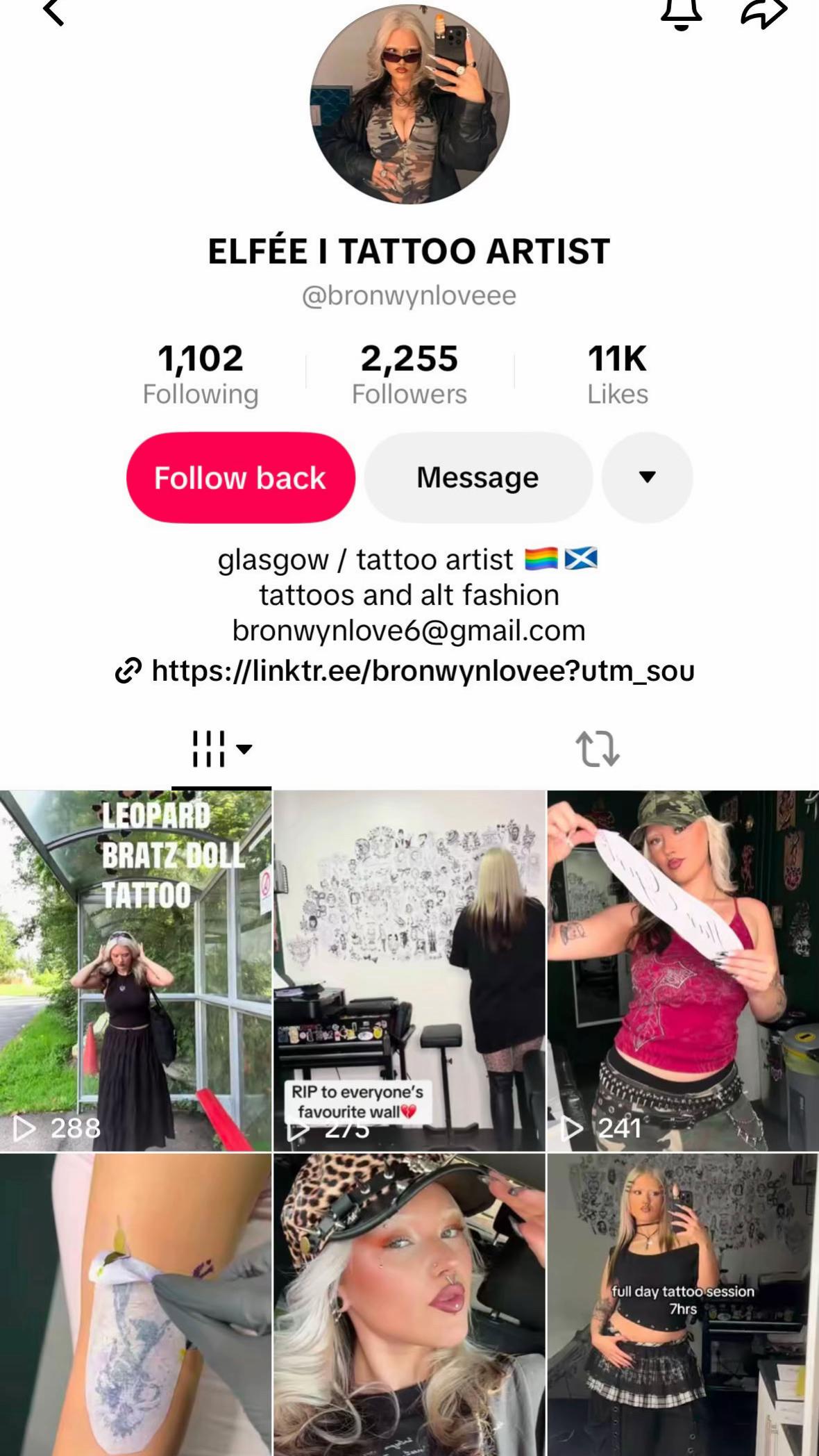 @bronwyn🕷tattoo artist