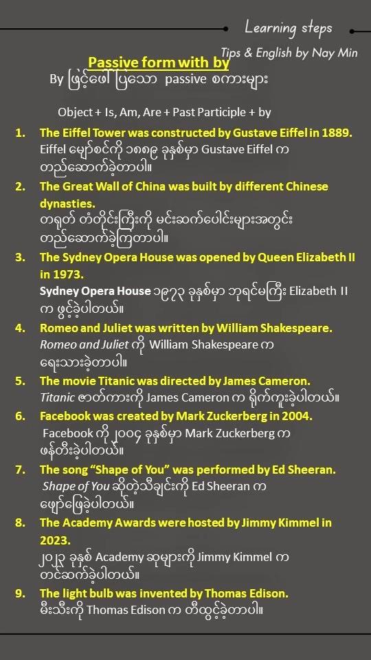 @Online English by Nay Min Aung