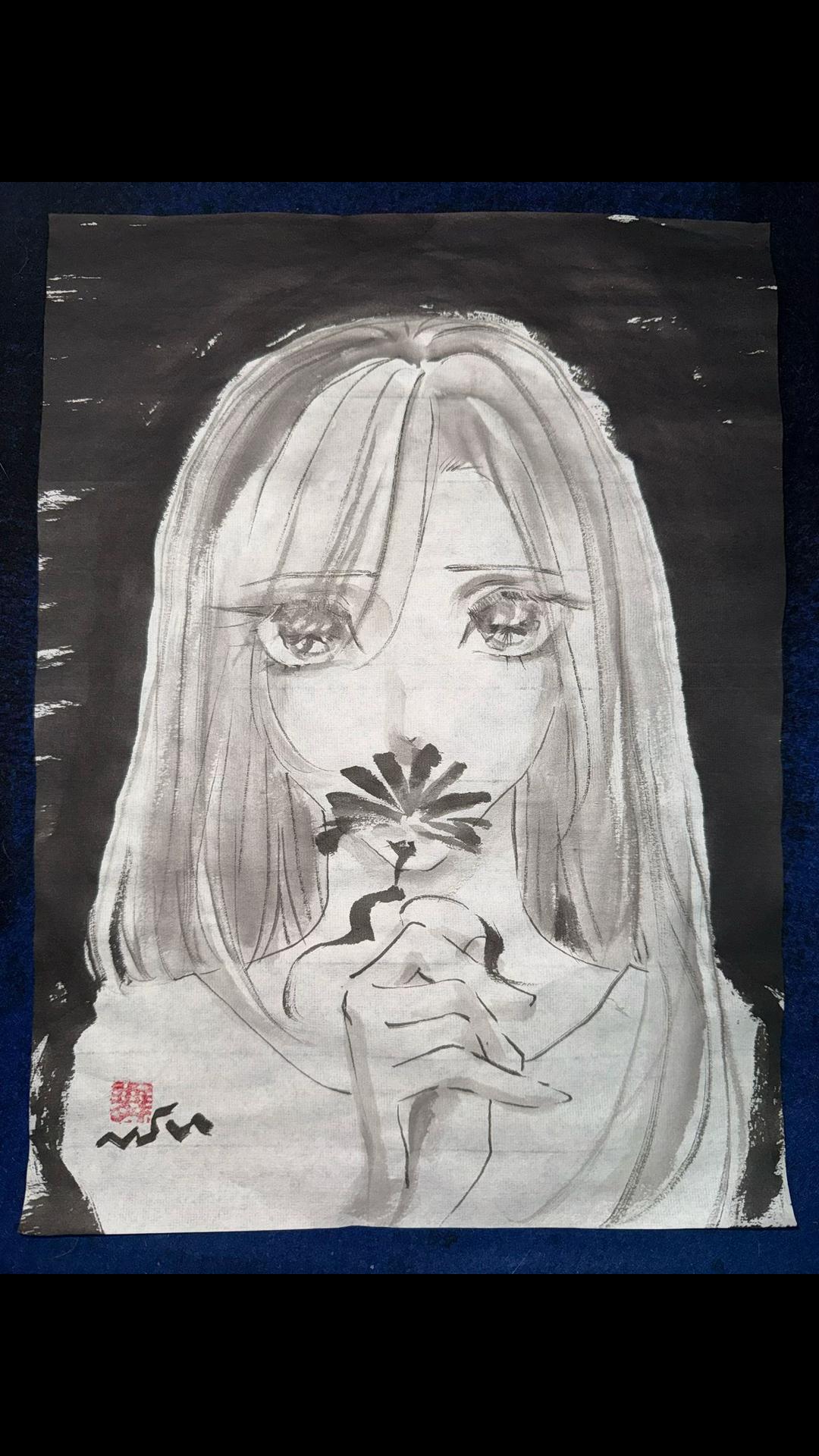 @まさい【うーちゃんちの墨絵画家】