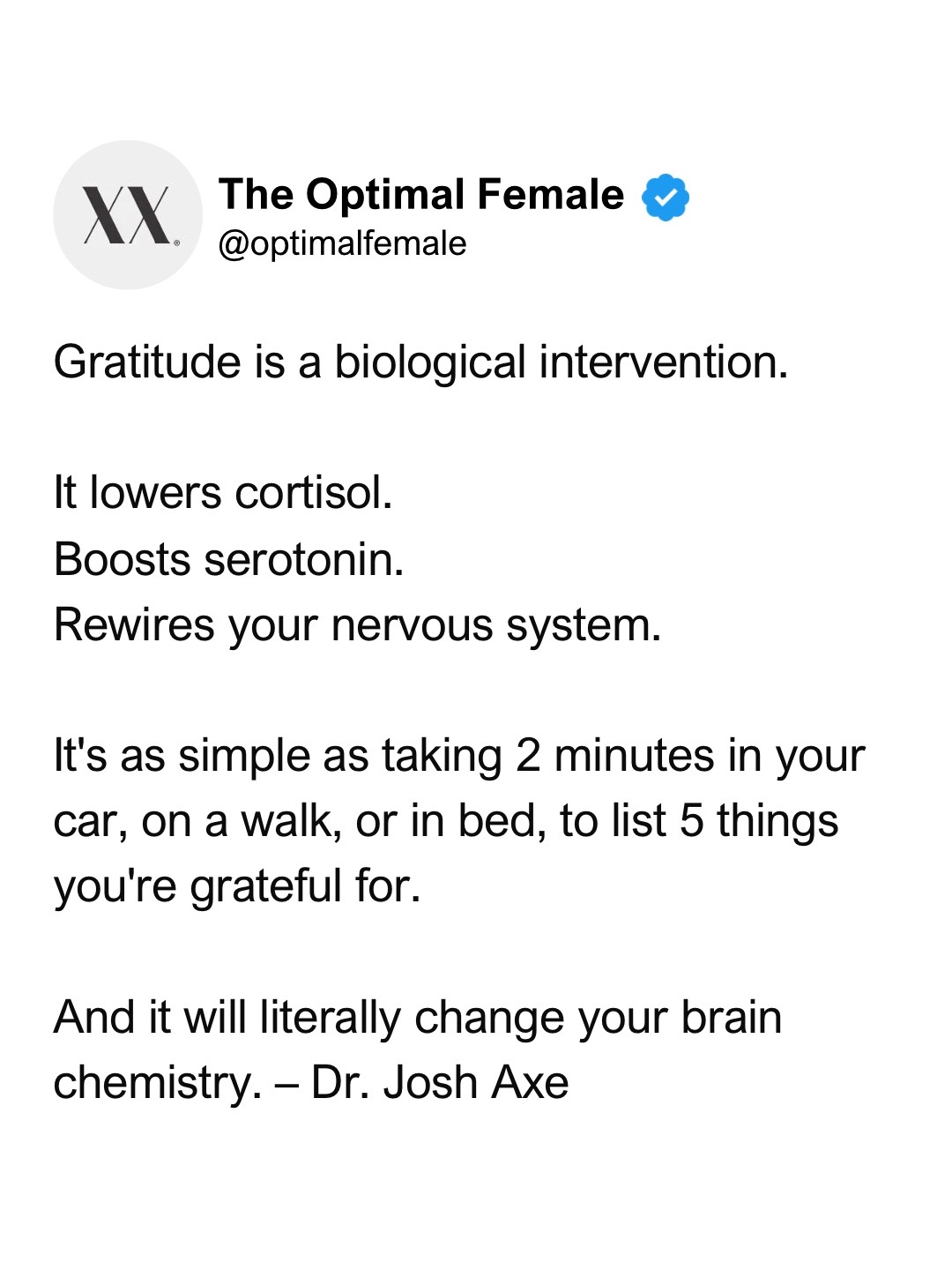 @The Optimal Female
