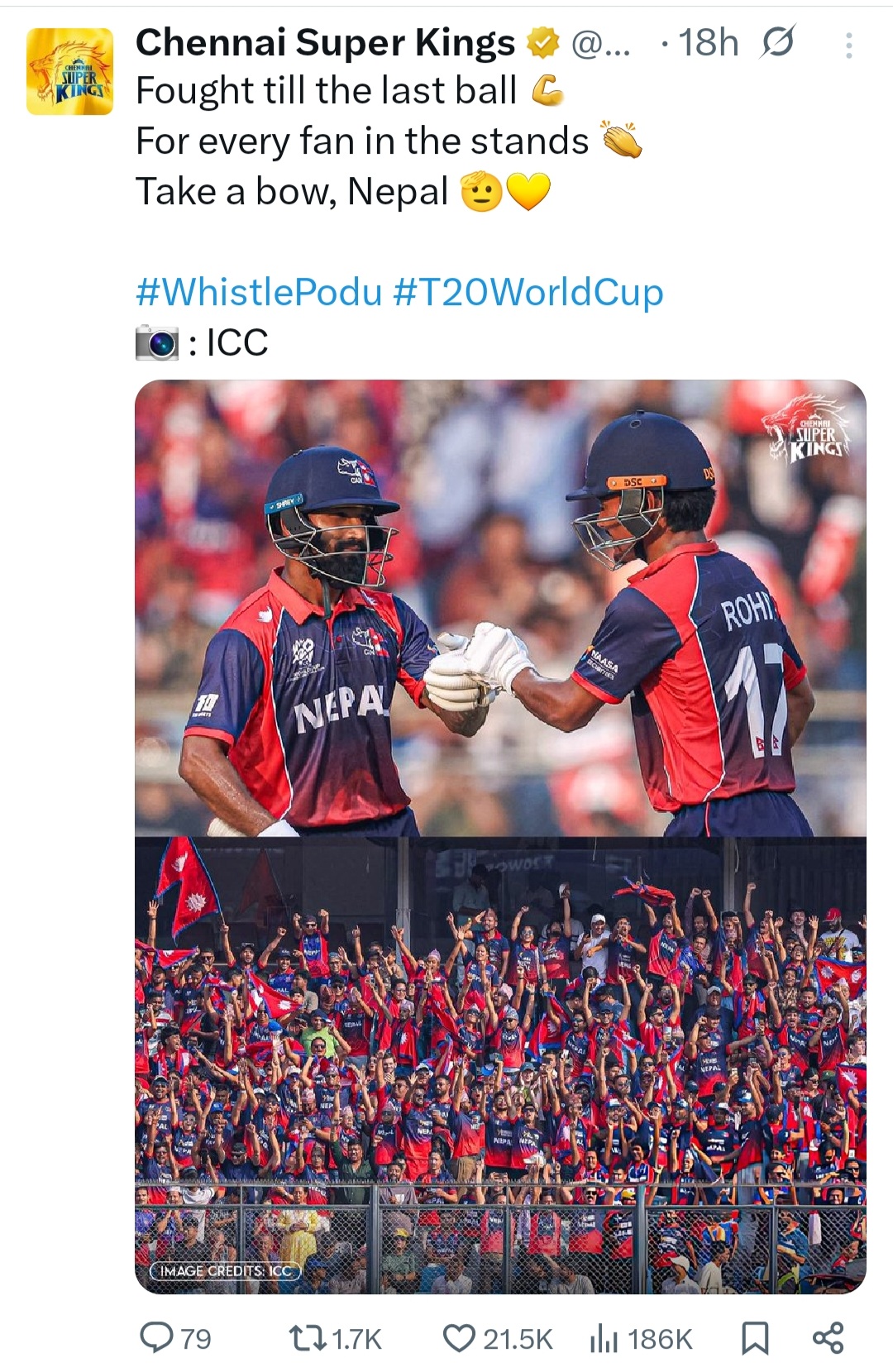 @Cricket Crazy🏏 🇳🇵