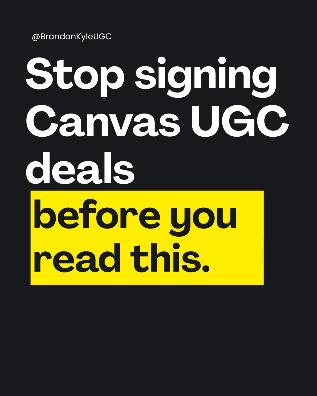 @Brandon - UGC Content Creator