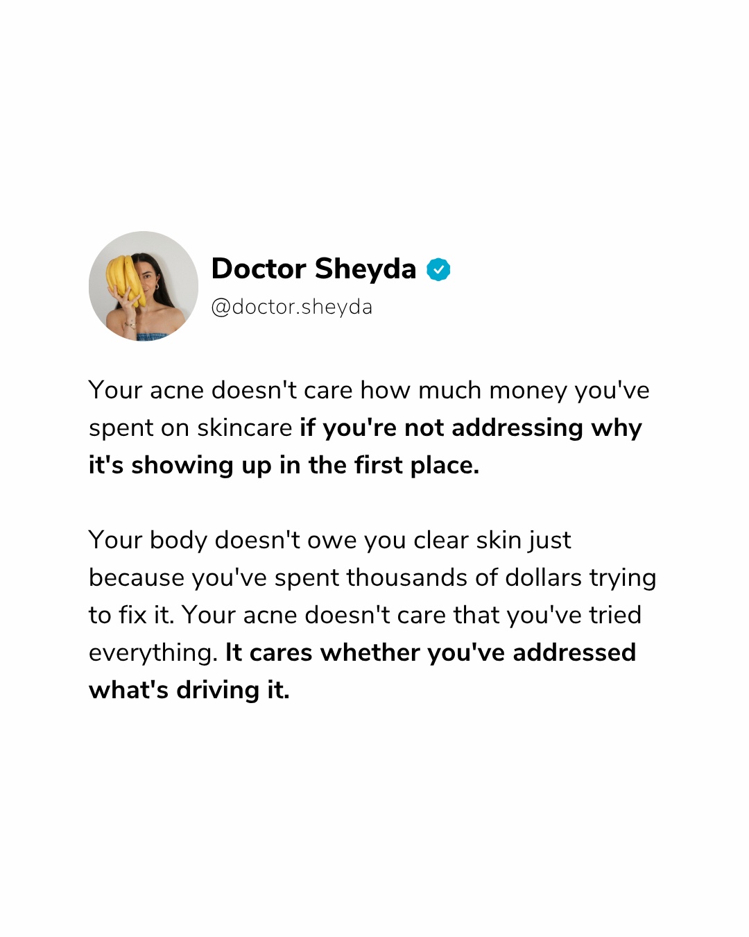 @Doctor Sheyda | Acne Expert