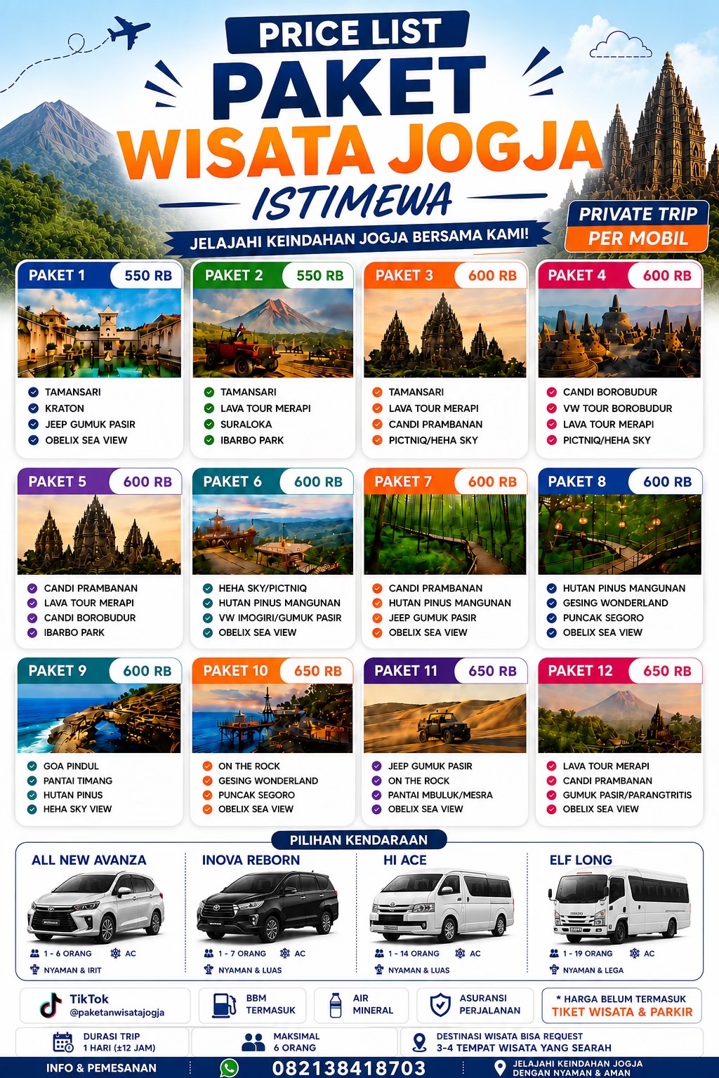 @PAKET WISATA JOGJA ISTIMEWA