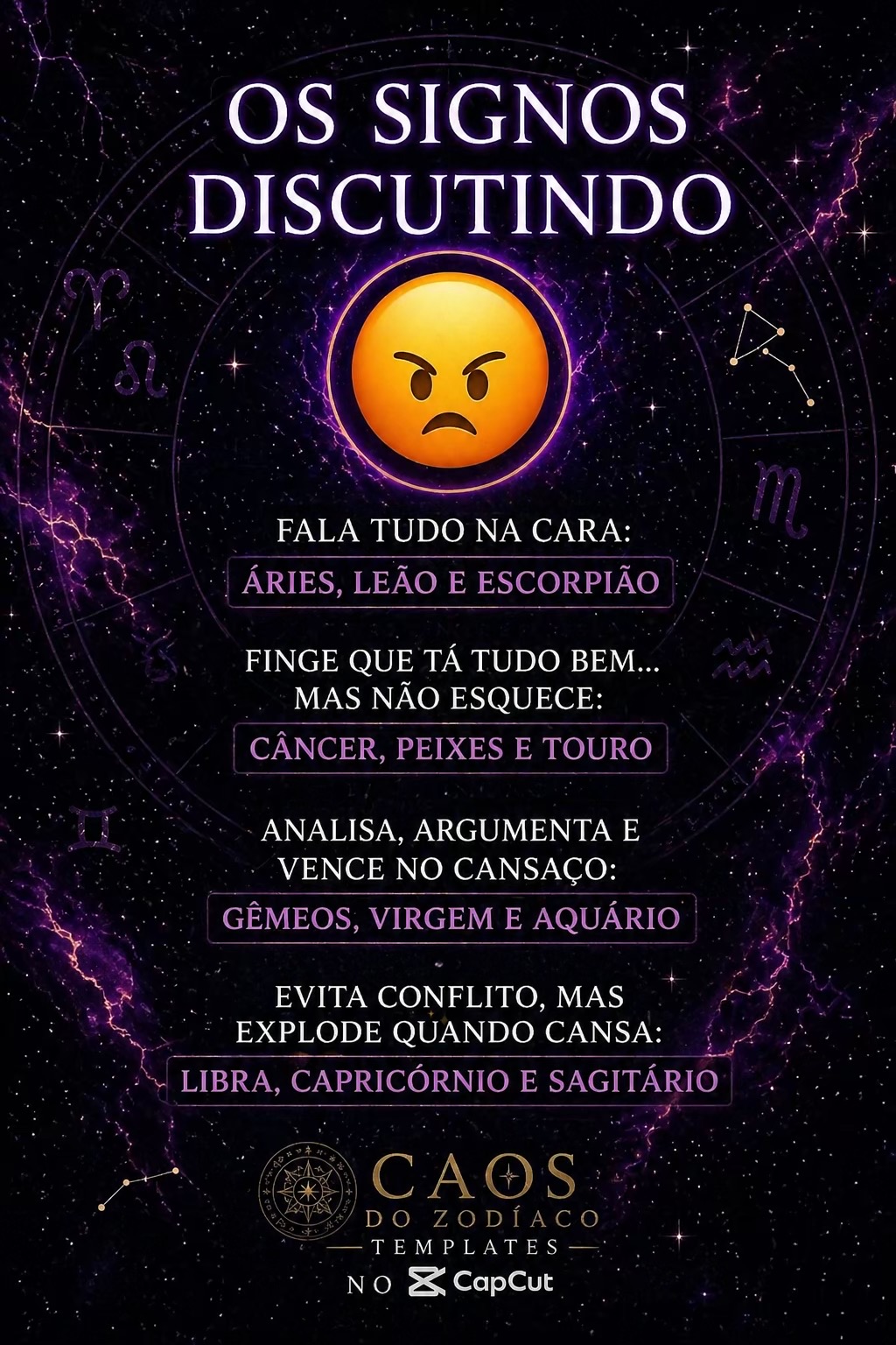@O Caos do Zod&iacute;aco | R&ecirc; ✨