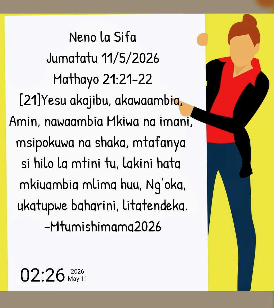 @Mtumishimama Church Online