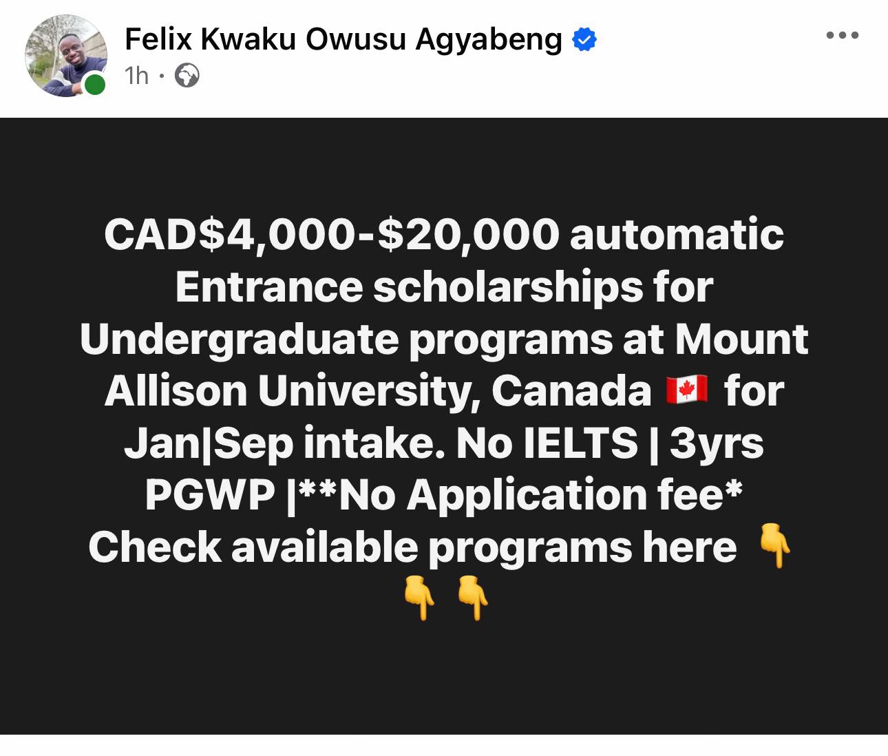 @Felix Agyabeng