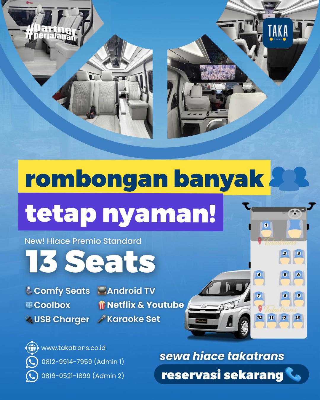 @Takatrans | Sewa Hiace Luxury