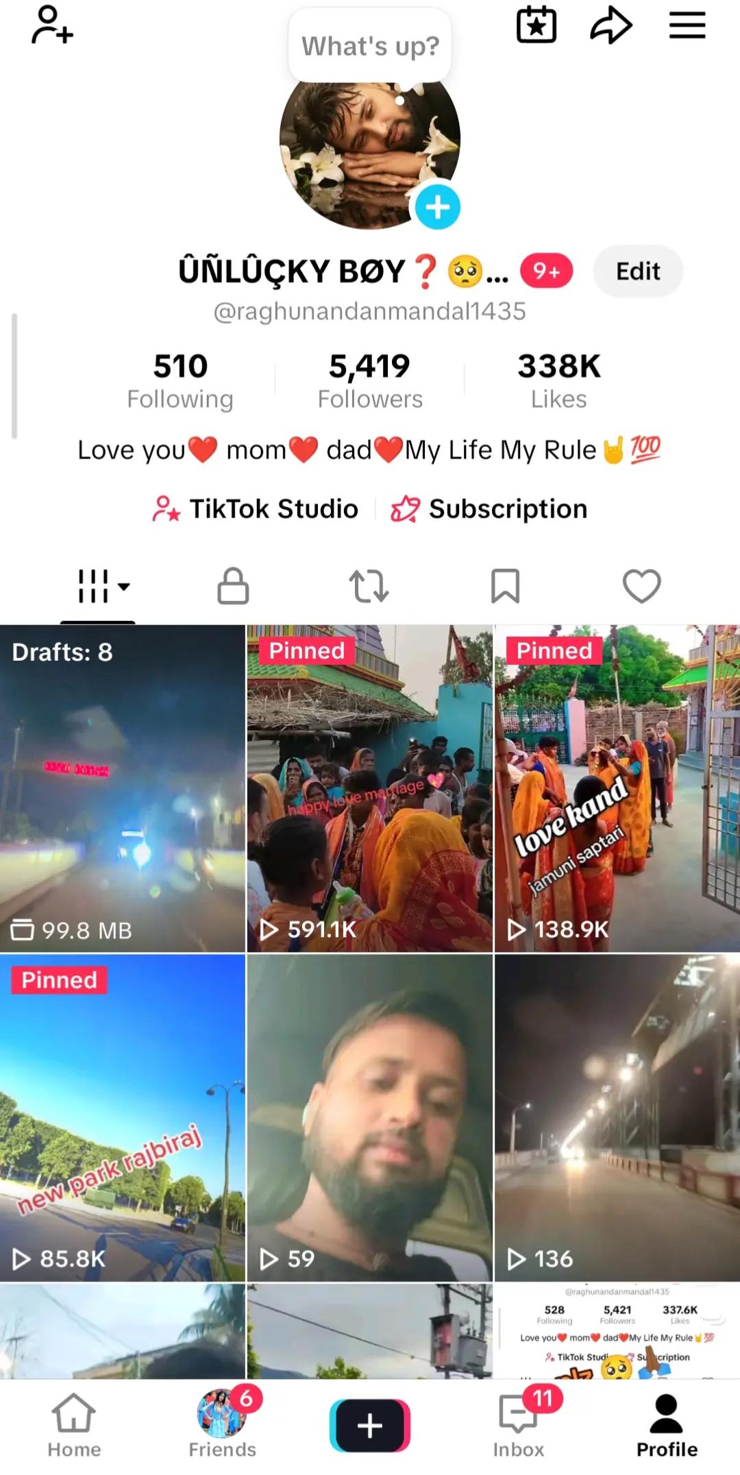 @ÛÑLÛÇKY BØY❓🥺😴🤦