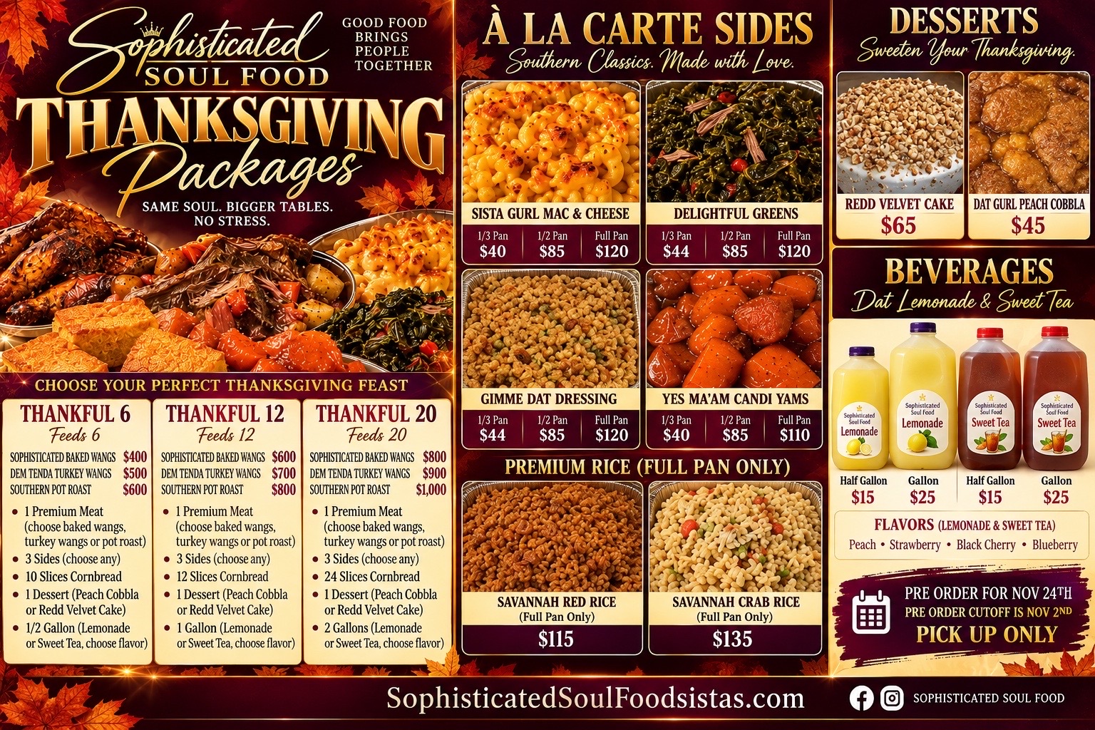 @Sophisticated Soul Food