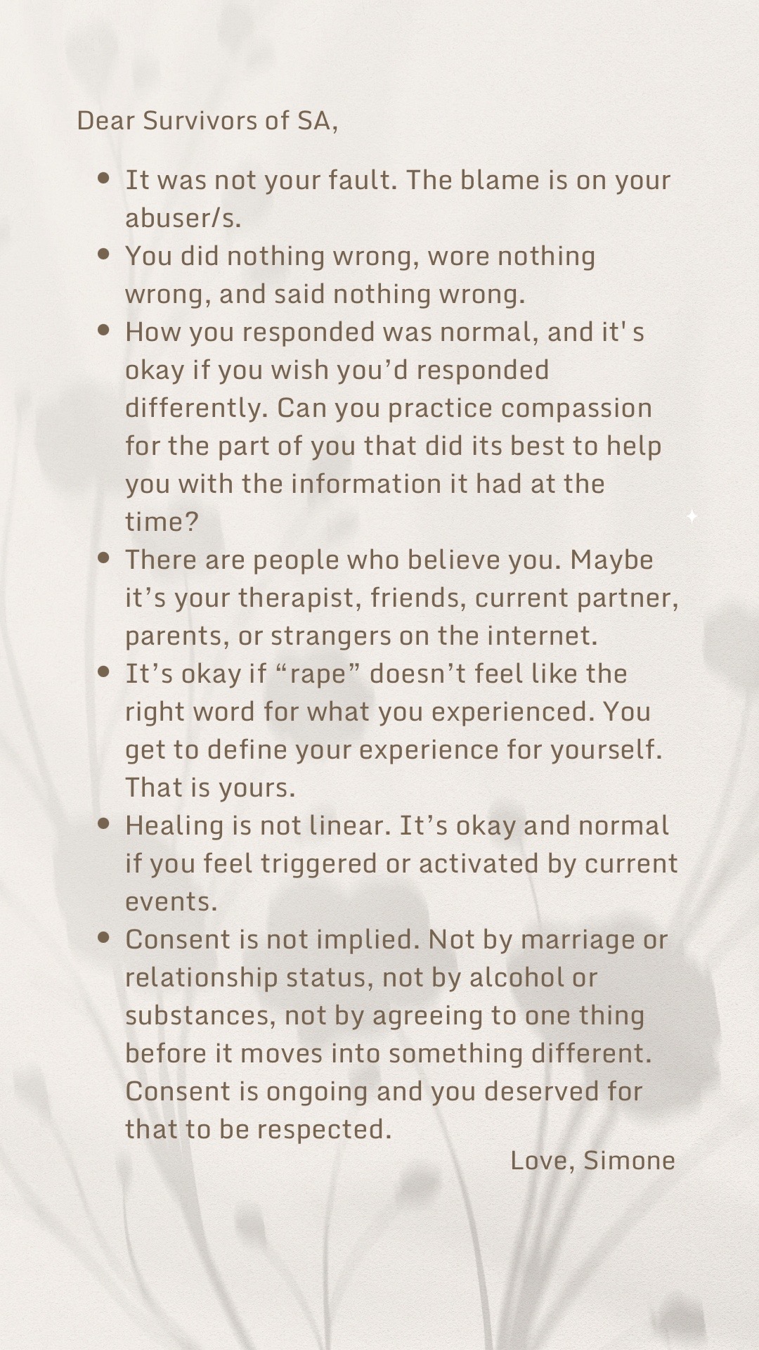 @Simone - CA Therapist