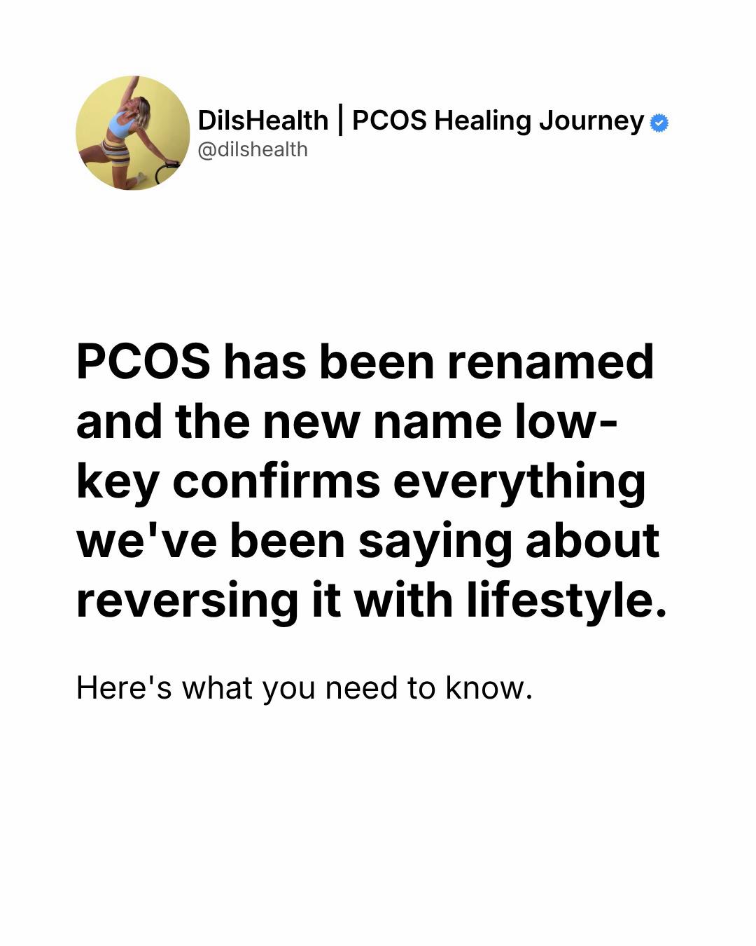 @dils | PCOS healing journey