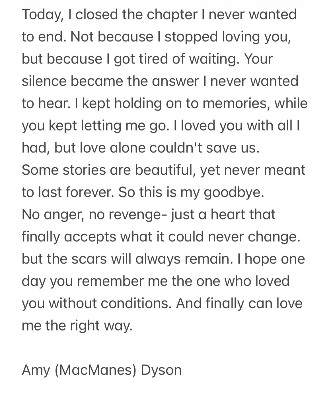 @Amy Dyson