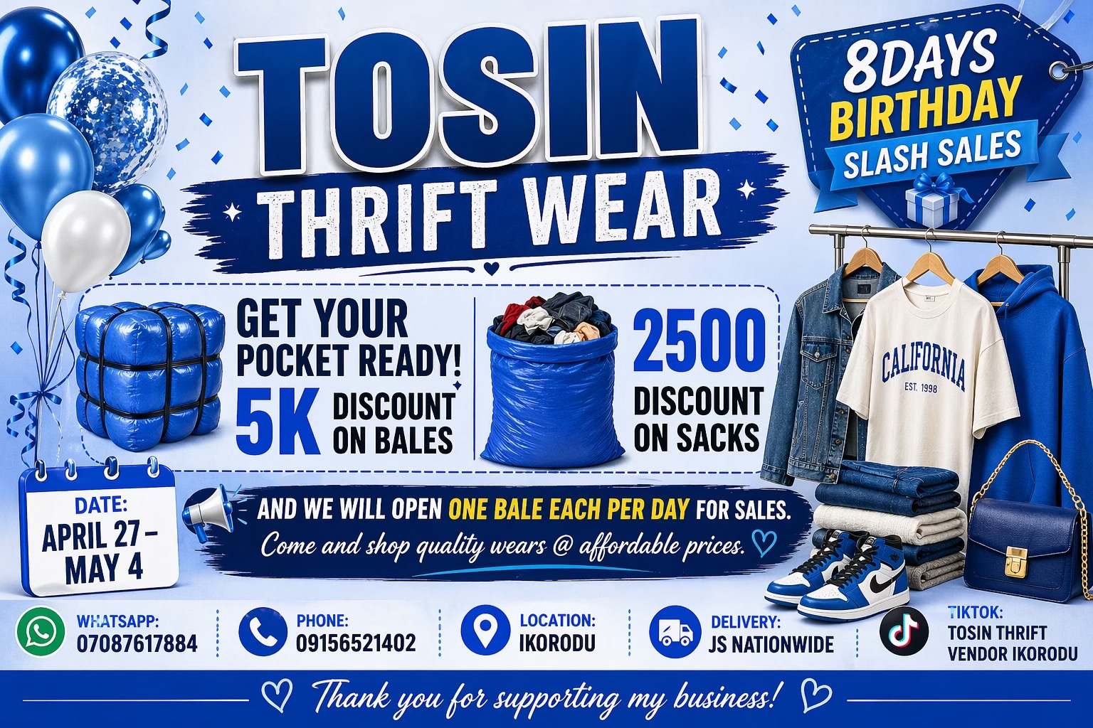 @TOSIN THRIFT VENDOR IKORODU
