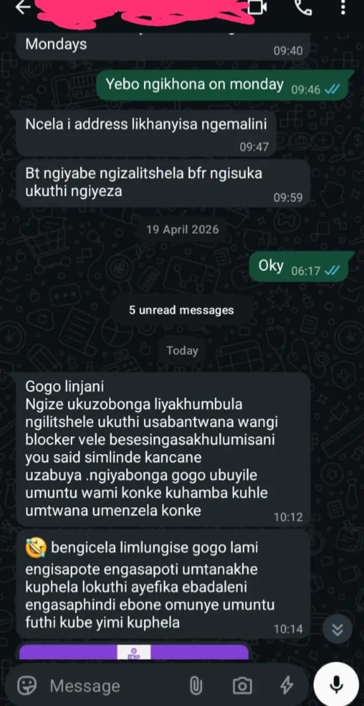 @Gogo mamoyo mazololo.