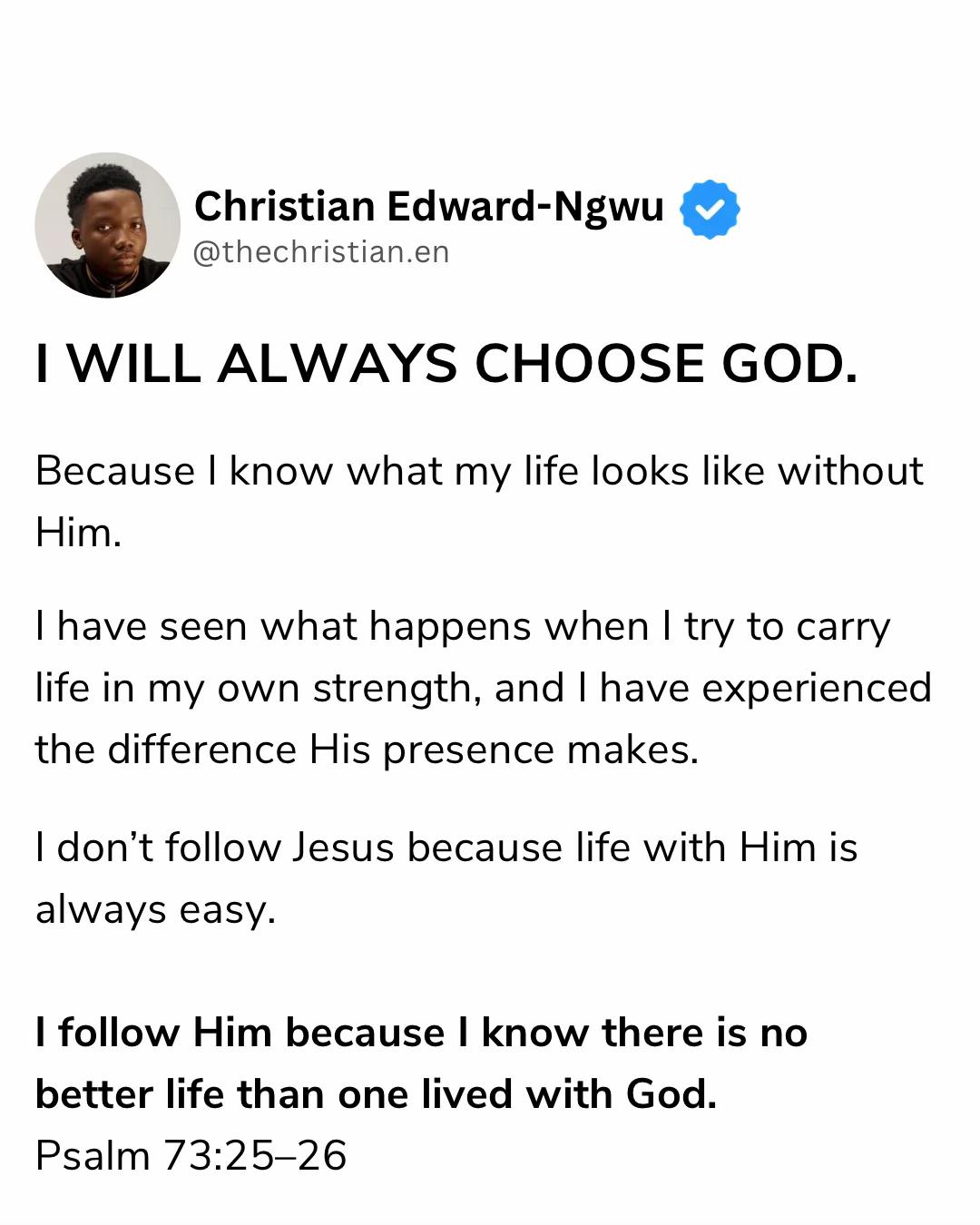 @Christian Edward-Ngwu