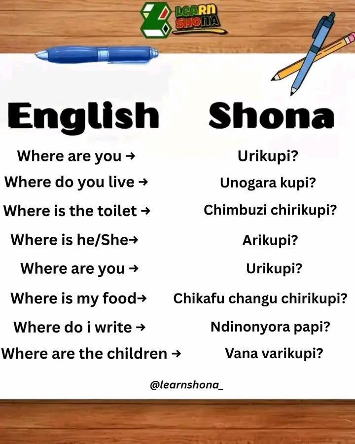 @Learn Shona