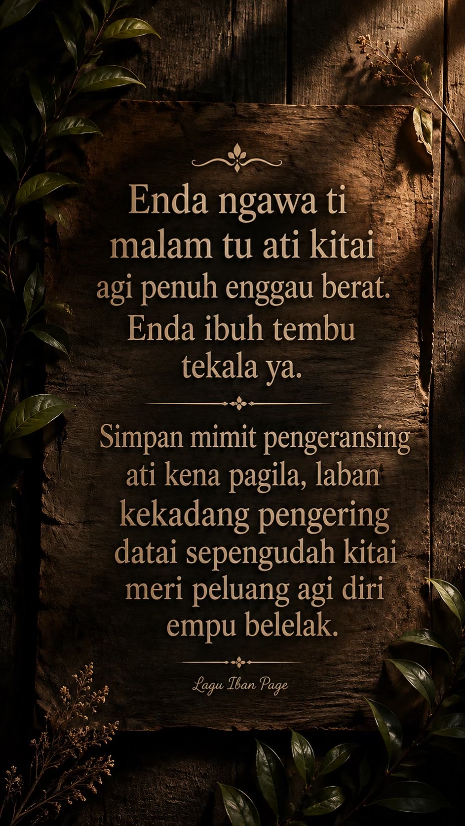 @Lagu Iban