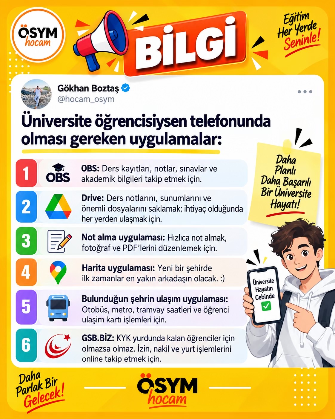 @&Ouml;SYM Hocam | G&ouml;khan Boztaş