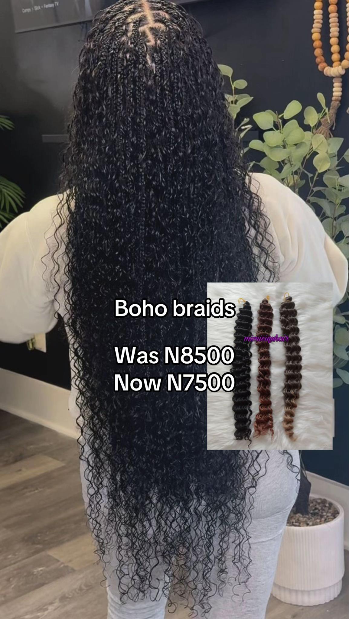@Boho human hair curls in Lagos