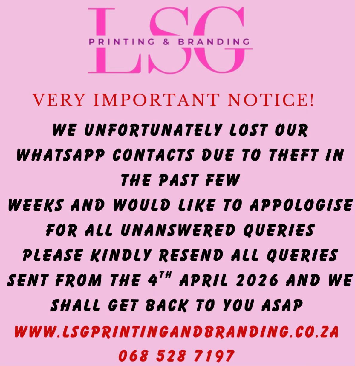 @LSG Printing And Branding