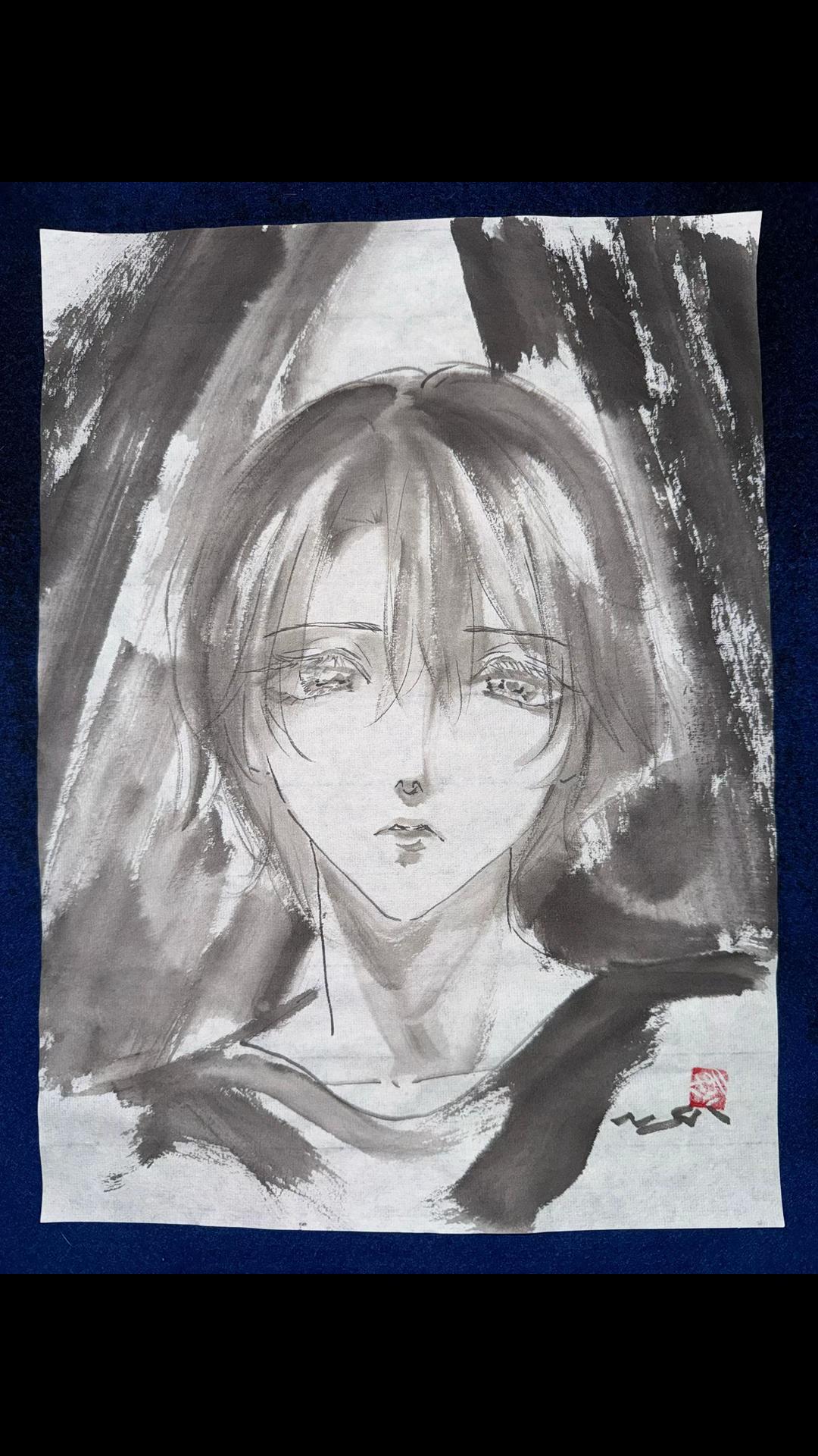 @まさい【うーちゃんちの墨絵画家】