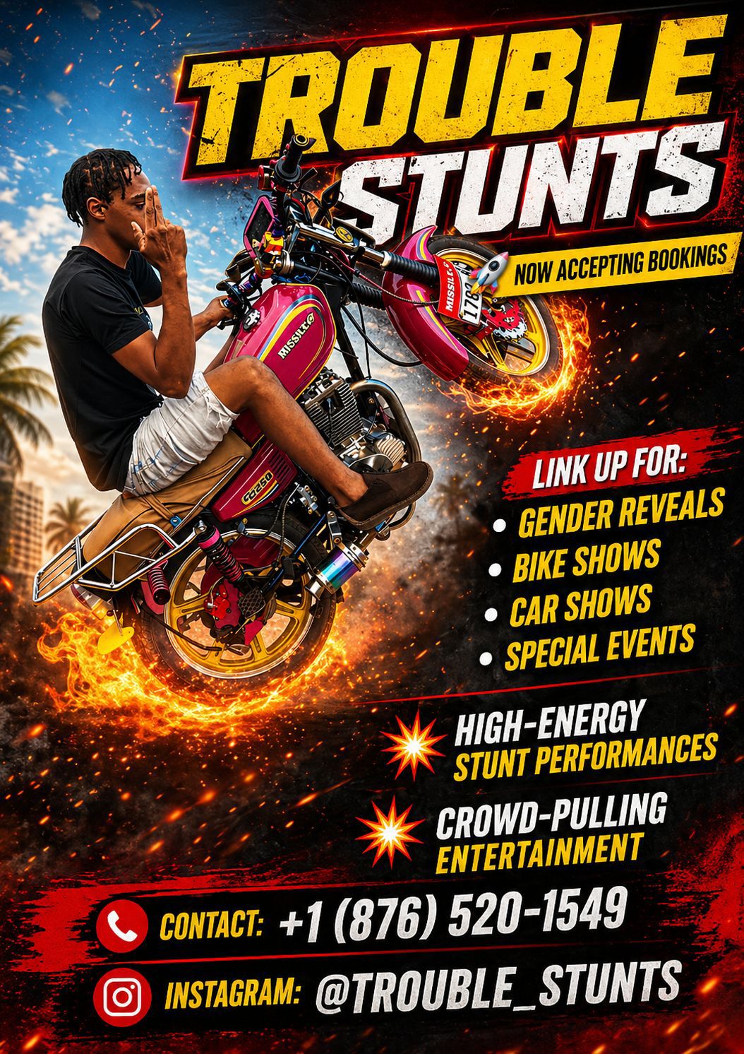 @trouble6 stunts
