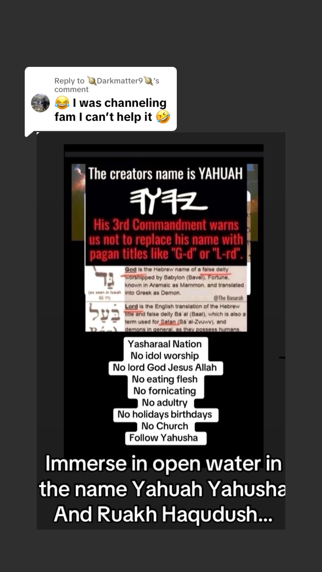 @Yahusha the man