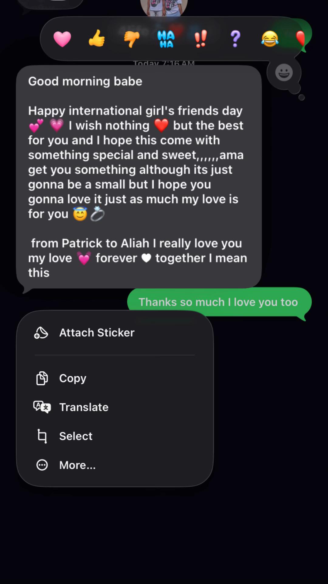 @🌸Aliah❤️ and 🦋Patrick 🖇️