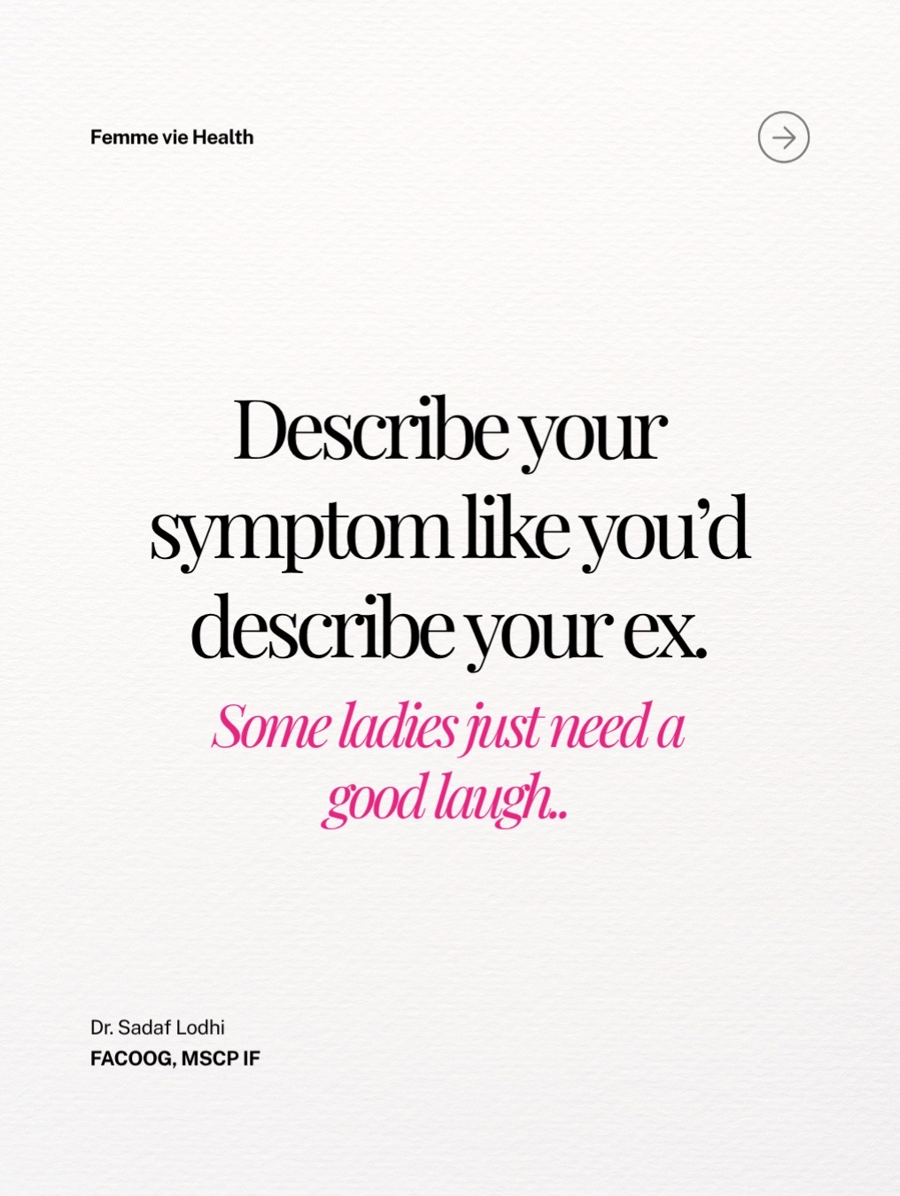 @Dr. Sadaf | OBGYN