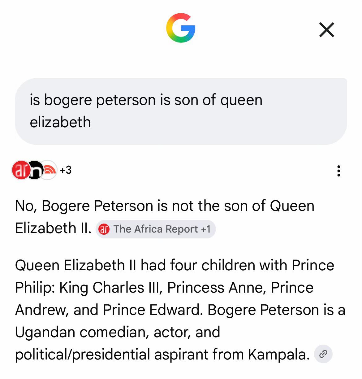 @BOGERE PETERSON